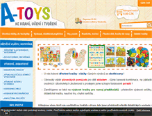 Tablet Screenshot of a-toys.cz